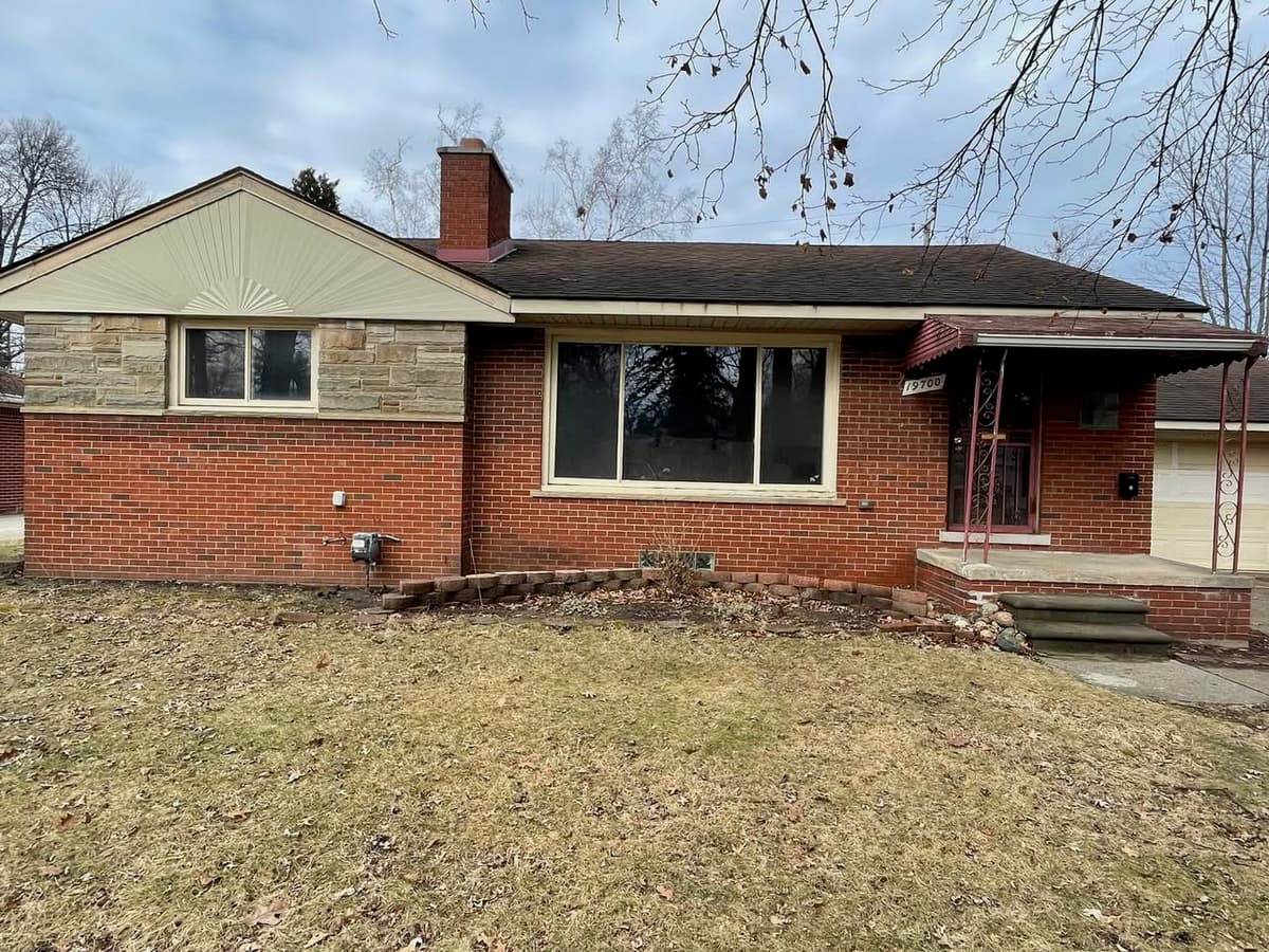 Before — home exterior